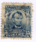 Stamps : America : United_States :  Presidente Lincoln Ed 1902
