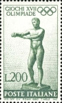 Stamps Italy -  JUEGOS DE LA XVII OLIMPIADA