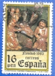 Stamps Spain -  1983 ESPANA (E2729) Navidad - La Natividad Tortosa Tarragona 16p 2 INT