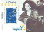 Stamps Spain -  ESPAÑA 2006 4270 Sello ** HB Expo Mundial Filatelia La Musica Victor Manuel, Ana Belen y Miguel 