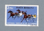 Stamps Romania -  Centenarul Curselor de Cai din Romania