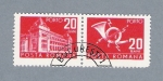 Stamps Romania -  Edificio