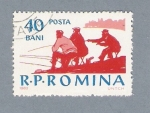 Sellos de Europa - Rumania -  Pescadores