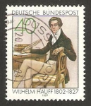 Stamps Germany -  150 anivº de la muerte de wilhelm hauff, escritor