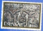 Stamps Spain -  1974 ESPANA (E2217) Navidad - El Nacimiento de Renato de Valdivia 2p 4 INT