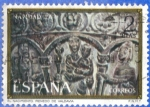 Stamps Spain -  1974 ESPANA (E2217) Navidad - El Nacimiento de Renato de Valdivia 2p 2