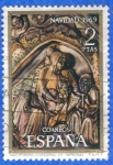 Stamps Spain -  1969 ESPANA (E1945) Navidad - Nacimiento Catedral de Gerona 2p