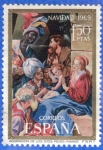 Stamps Spain -  1969 ESPANA (E1944) Navidad - Adoracion de los Reyes Magos 1.5p 4