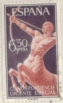 Stamps Spain -  1966 ESPANA (E1185) Aereo Alegorias - Centauro 4p