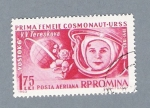 Stamps : Europe : Romania :  Primera mujer cosmonauta Rusa