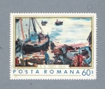 Stamps Romania -  Cuadro