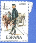 Stamps : Europe : Spain :  ESPANA 1977 (E2423) Uniformes militares 1p 6