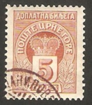 Stamps Europe - Montenegro -  tasa