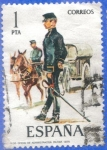 Stamps : Europe : Spain :  ESPANA 1977 (E2423) Uniformes militares 1p 5 INTERCAMBIO