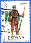 Stamps Spain -  ESPANA 1977 (E2383) Uniformes militares 3p 4 INT