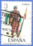 Stamps : Europe : Spain :  ESPANA 1977 (E2383) Uniformes militares 3p 3