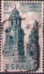 Stamps Spain -  Catedral de Morelia (Mejico)