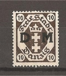Stamps : Europe : Germany :  Dantzig - DM - Servicio