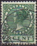 Stamps Netherlands -  Holanda 1924-26 Scott 172 Sello Reina Wihelmina usado Netherland 