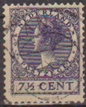 Stamps Netherlands -  Holanda 1924-26 Scott 174 Sello Reina Wihelmina usado Netherland 