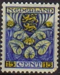Stamps Netherlands -  Holanda 1926 Scott Nuevo B15 Sello Escudo de Armas de Friesland 