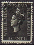 Stamps Netherlands -  Holanda 1938 Scott 209 Sello Reina Wihelmina usado Netherlands 