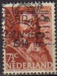Stamps Netherlands -  Holanda 1943-4 Scott 252 Sello Heroes del Mar Almirante M.A. de Ruyter usado Netherland 