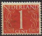 Sellos de Europa - Holanda -  Holanda 1946-57 Scott 282 Sello Serie Numeros usado Netherland