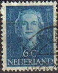 Sellos de Europa - Holanda -  Holanda 1949 Scott 307 Sello Reina Juliana usado Netherland