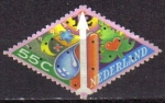 Stamps Netherlands -  Holanda 1993 Scott 849 Sello Navidad Christmas Aguja Reloj usado Netherland Stamp 