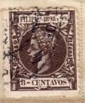 Stamps Philippines -  Alfonso XIII 1898-99