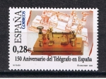 Stamps Spain -  Edifil  4162  150º aniv. del telégrafo en España.  