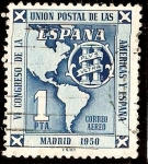 Sellos del Mundo : Europa : Espa�a : VI Congreso de la Unión Postal de las Américas y España