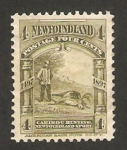 Stamps : America : New_Foundland :  caza de reano o caribu