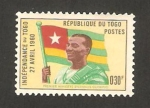 Stamps Togo -  independencia, primer ministro sylvanus olympio