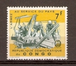 Stamps : Africa : Democratic_Republic_of_the_Congo :  EJERCITO  SIRVIENDO  AL  PUEBLO