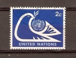 Stamps ONU -  PALOMA  Y  EMBLEMA