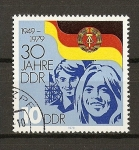 Stamps Germany -  (DDR) 30 Aniversario de la RDA