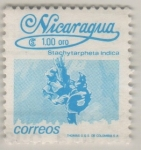 Stamps : America : Nicaragua :  Stachytarpheta indica
