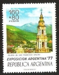 Sellos de America - Argentina -  EXPOSICION ARGENTINA - IGLESIA DE SAN FRANCISCO SALTA