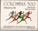 Stamps : America : Colombia :  atlanta 96