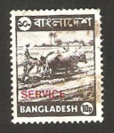 Stamps : Asia : Bangladesh :  trabajando en el campo