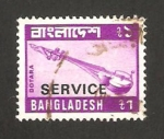 Stamps : Asia : Bangladesh :  instrumento de música, dotara 