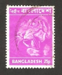 Sellos del Mundo : Asia : Bangladesh : fauna, un tigre