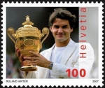 Stamps : Europe : Switzerland :  federer