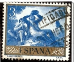 Stamps Spain -  El Bebedor - Goya
