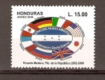 Sellos de America - Honduras -  BANDERAS