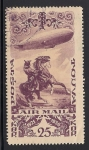 Stamps Mongolia -  Jinete y Zeppelin.