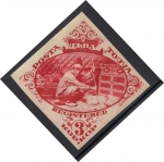 Stamps Mongolia -  Persona dentro de Yurt.