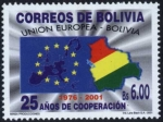 Stamps Bolivia -  25 Años de la Union Europea
